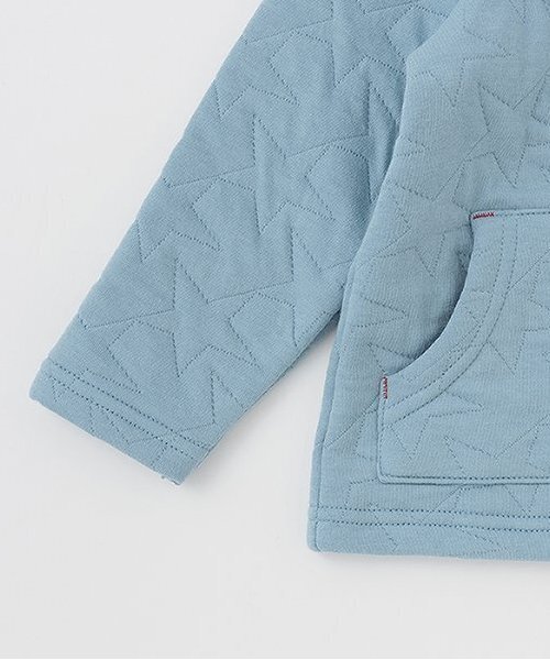 sense of wonder（センスオブワンダー）の「Carsニットキルトパーカー（パーカー・キッズ・ブルー/カーキ/チャコール・80ｃｍ/90cm/100cm/110cm/120cm）」の8枚目の写真