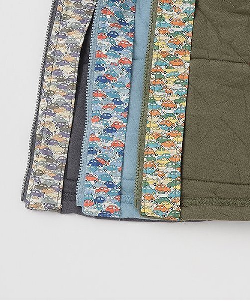 sense of wonder（センスオブワンダー）の「Carsニットキルトパーカー（パーカー・キッズ・ブルー/カーキ/チャコール・80ｃｍ/90cm/100cm/110cm/120cm）」の10枚目の写真