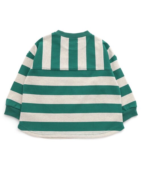 F.O.KIDS(エフオーキッズ)の「【ジュニア対応】先染めボーダーTシャツ(Tシャツ/カットソー・キッズ・オレンジ/イエロー/グリーン/レインボー/ブラック・80/90/100/110/120/130/140/150)」の19枚目の写真