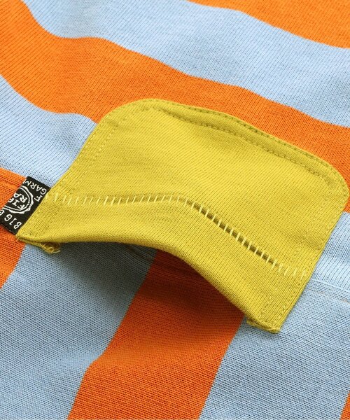 F.O.KIDS(エフオーキッズ)の「【ジュニア対応】先染めボーダーTシャツ(Tシャツ/カットソー・キッズ・オレンジ/イエロー/グリーン/レインボー/ブラック・80/90/100/110/120/130/140/150)」の9枚目の写真