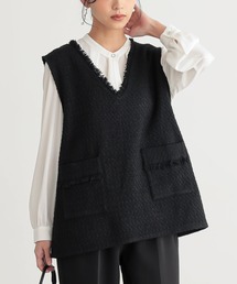 n'OrLABEL | 『フリンジツイードベスト』(ベスト)