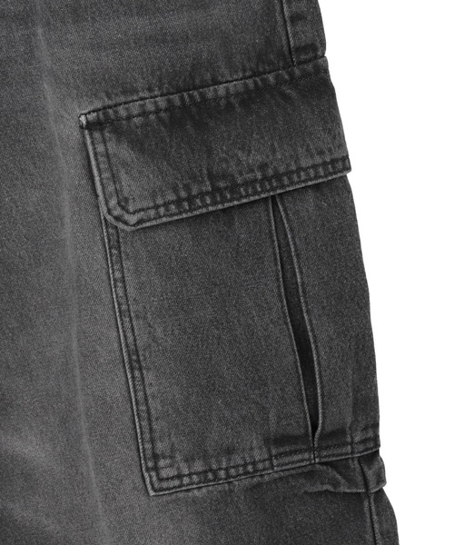 WEGO（ウィゴー）の「WEGO/ヴィンテージウォッシュバギーカーゴパンツ（カーゴパンツ・レディース・コバルトブルー/ブラック・MEDIUM/SMALL）」の13枚目の写真