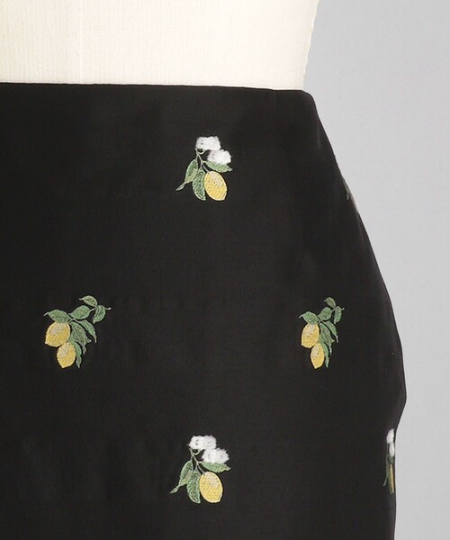 LOEFF（ロエフ）の「＜LOEFF＞レモン ジャガード スカート（スカート・レディース・ブラック・0/1）」の10枚目の写真