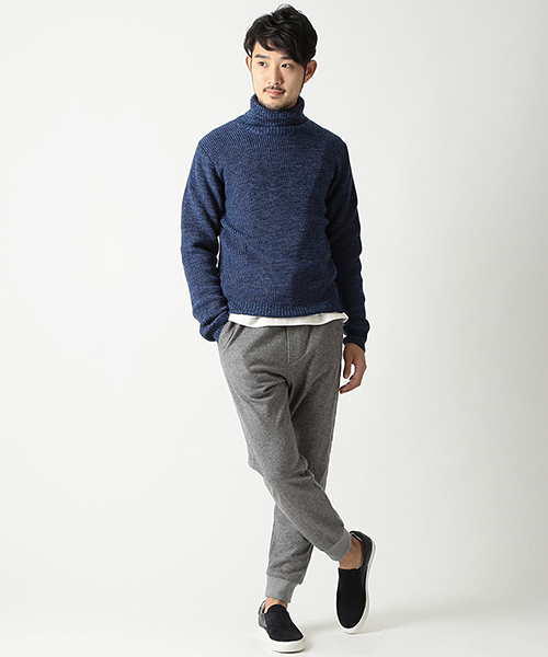 BEAMS(ビームス)の「BEAMS / ケーブル側章リブパンツ(その他パンツ・メンズ・グレー/ブラック・SMALL/MEDIUM/LARGE)」の10枚目の写真