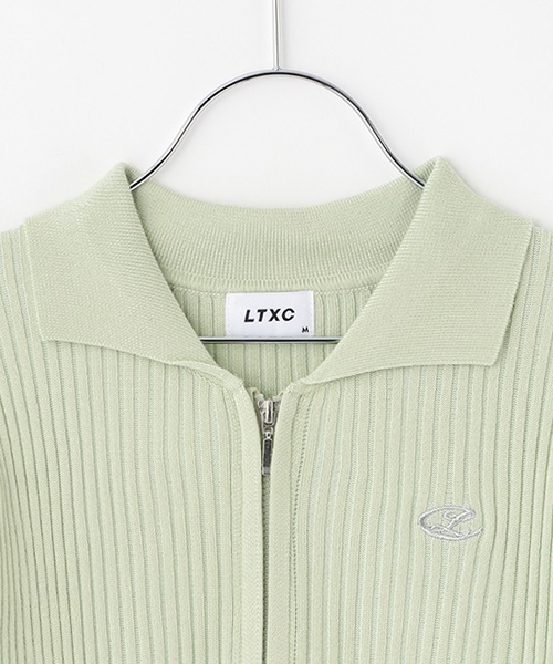 LOVETOXIC（ラブトキシック）の「【LTXC】ダブルジップニット（ニット/セーター・キッズ・ライトグリーン/ブラック/オフホワイト・M:150cm/L:160cm/S:140cm）」の10枚目の写真