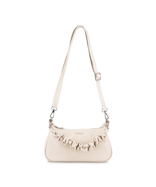 MURUA（ムルーア）の「MURUA(ムルーア) 2WAYミニショルダーバッグ MR-B1334 ギャザーチャーム（ショルダーバッグ・レディース・ブラック/ブルー/ベージュ・FREE）」の15枚目の写真