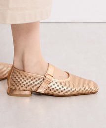 【Made in Japan】【HIMIKO】パンチングレザーメリージェーンパンプス/651103