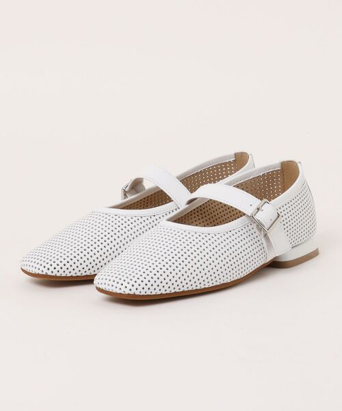 HIMIKO(ヒミコ)の「【Made in Japan】【HIMIKO】パンチングレザーメリージェーンパンプス/651103(パンプス・レディース・ブラック/ピンク/ホワイト・22.5cm/23.5cm/24.5cm/23.0cm/24.0cm/25.0cm/22.0cm)」の5枚目の写真