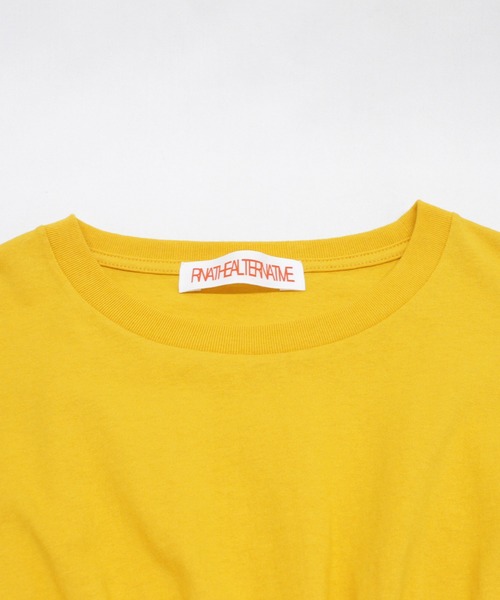 RNA(アールエヌエー)の「M2375 シャーリングデザインT(Tシャツ/カットソー・レディース・イエロー/ホワイト/ブルー・MEDIUM)」の19枚目の写真