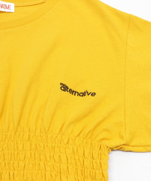 RNA(アールエヌエー)の「M2375 シャーリングデザインT(Tシャツ/カットソー・レディース・イエロー/ホワイト/ブルー・MEDIUM)」の20枚目の写真