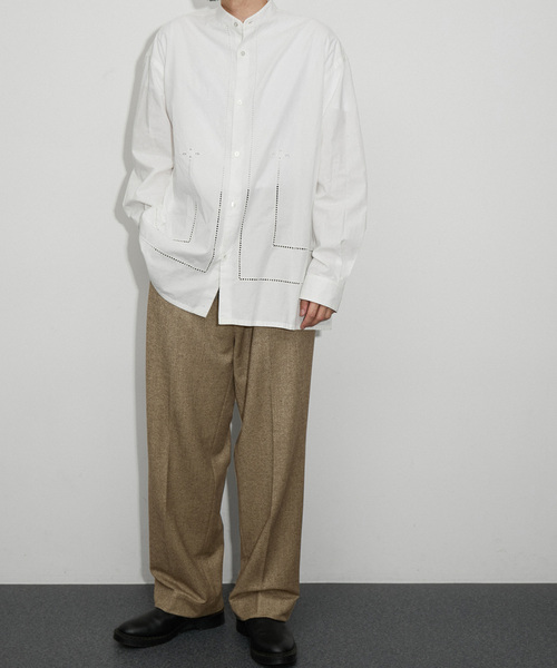 ADAM ET ROPE'(アダムエロペ)の「【公式サイト限定】【セットアップ対応】〈ADMERP〉ヘリンボンスラックス(スラックス・レディース・ブラウン・M/L)」の6枚目の写真