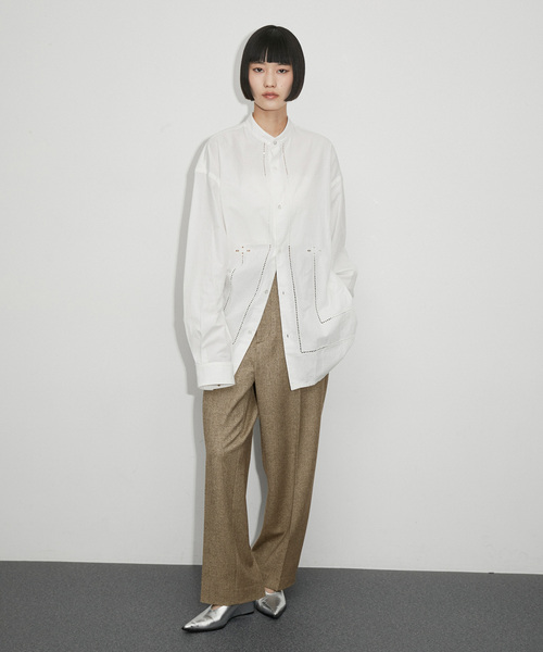 ADAM ET ROPE'(アダムエロペ)の「【公式サイト限定】【セットアップ対応】〈ADMERP〉ヘリンボンスラックス(スラックス・レディース・ブラウン・M/L)」の19枚目の写真