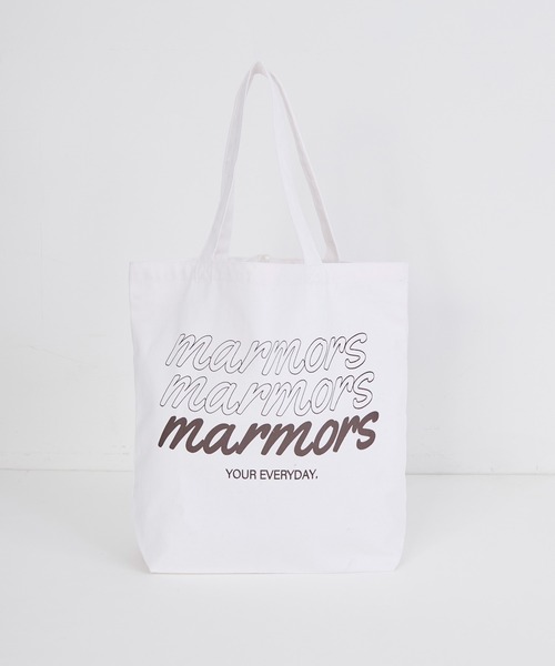 marmors(マルモア)の「【marmors】logo cotton bag(トートバッグ・レディース・ホワイト・FREE)」の7枚目の写真