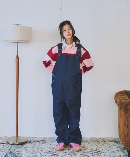 common gull products.(コモンガルプロダクツ)の「僕らのサロペット(サロペット/オーバーオール・レディース・ネイビー/インディゴブルー・SMALL/MEDIUM/LARGE)」の16枚目の写真