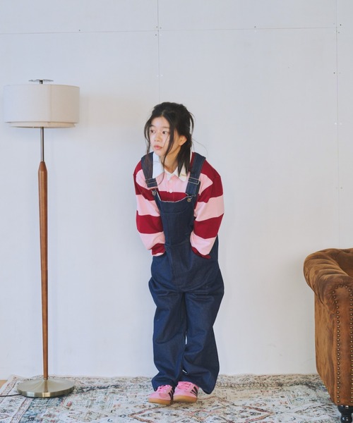 common gull products.(コモンガルプロダクツ)の「僕らのサロペット(サロペット/オーバーオール・レディース・ネイビー/インディゴブルー・SMALL/MEDIUM/LARGE)」の17枚目の写真