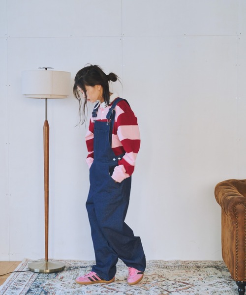 common gull products.(コモンガルプロダクツ)の「僕らのサロペット(サロペット/オーバーオール・レディース・ネイビー/インディゴブルー・SMALL/MEDIUM/LARGE)」の18枚目の写真