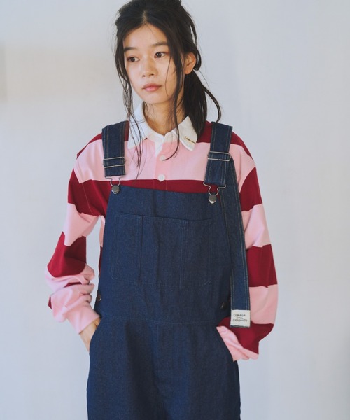 common gull products.(コモンガルプロダクツ)の「僕らのサロペット(サロペット/オーバーオール・レディース・ネイビー/インディゴブルー・SMALL/MEDIUM/LARGE)」の20枚目の写真