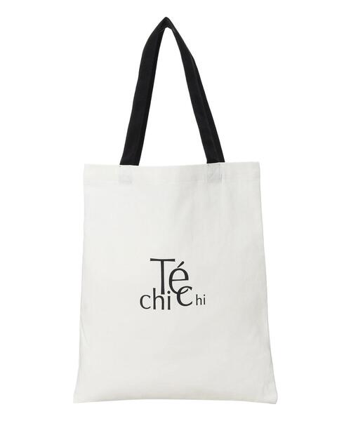 Te chichi（テチチ）の「ファブリックトートバック(ロゴマーク)（ハンドバッグ・レディース・ブラック/オフホワイト・F）」の3枚目の写真