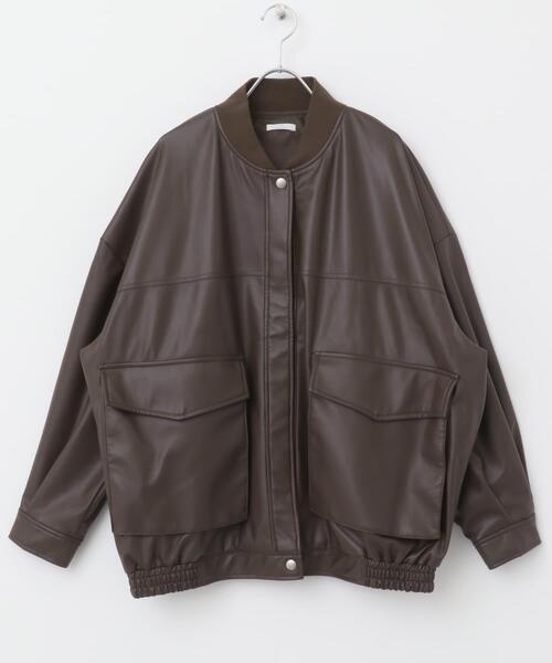 ITEMS URBANRESEARCH(アイテムズ アーバンリサーチ)の「ビッグシルエットブルゾン(ブルゾン・レディース・ブラック/ブラウン・FREE)」の14枚目の写真