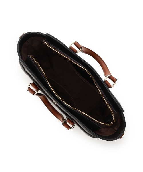 & chouette(アンドシュエット)の「モノグラム バイカラーハンドバッグ(ハンドバッグ・レディース・オフホワイト/ダークブラウン・FREE)」の11枚目の写真