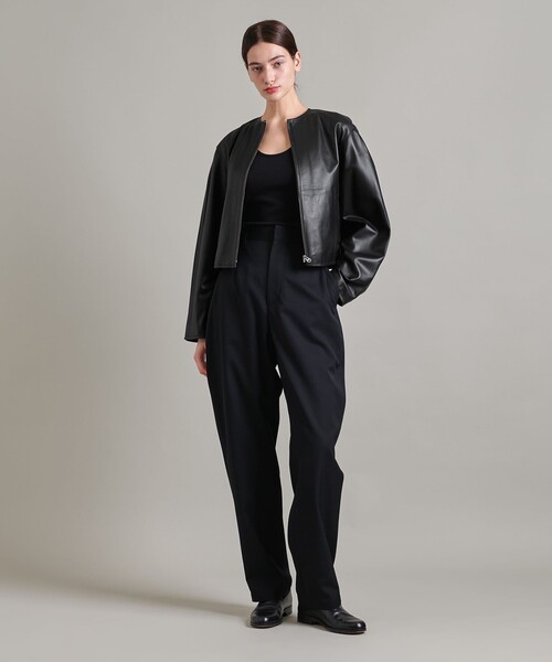 LOEFF ラムレザー バイカージャケット UNITED ARROWS｜<LOEFF>ラムレザー バイカージャケット UNISEX