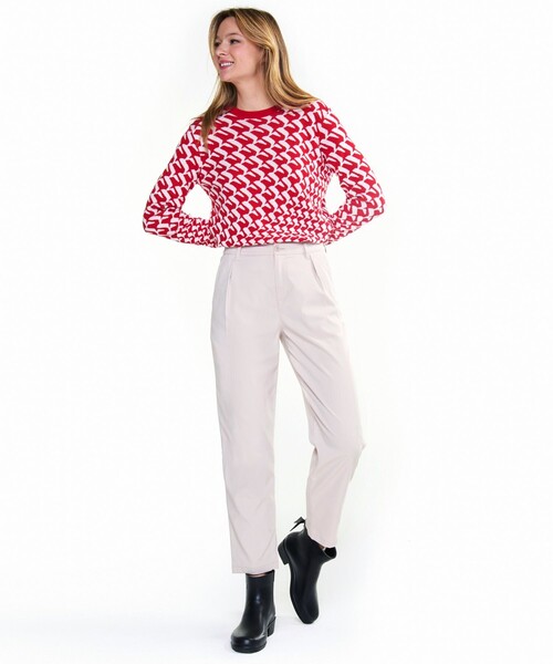 AIGLE(エーグル)の「吸水速乾 UVカット ドライテックパンツ / タックテーパードパンツ(その他パンツ・レディース・ダークブルー/オフホワイト・38/36/34/40)」の20枚目の写真