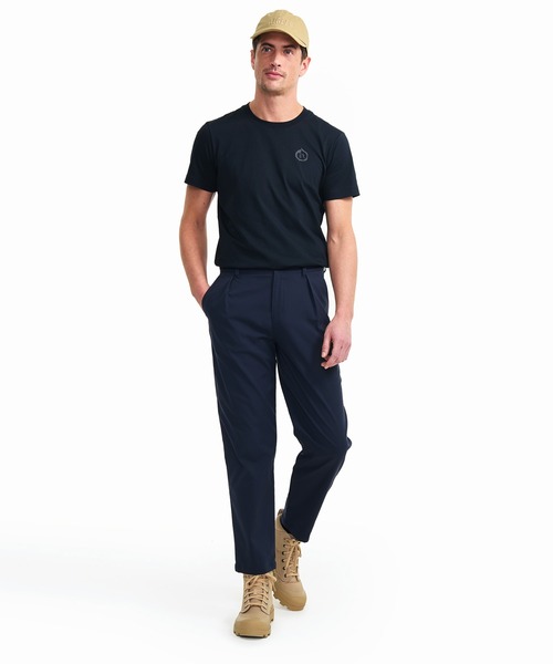 AIGLE(エーグル)の「吸水速乾 UVカット ドライテックパンツ / タックテーパードパンツ(その他パンツ・レディース・ダークブルー/オフホワイト・38/36/34/40)」の10枚目の写真