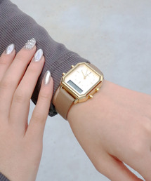 nattito（ナティート）の「〈nattito/ナティート〉Analog Digital Watch/アナログ×デジタル両式 ウォッチ カクデジ（アナログ腕時計）」