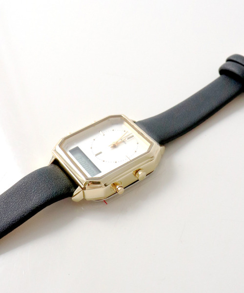 nattito(ナティート)の「〈nattito/ナティート〉Analog Digital Watch/アナログ×デジタル両式 ウォッチ カクデジ(アナログ腕時計・レディース・グレー/ブラック/グリーン/モカ・ONE SIZE)」の15枚目の写真