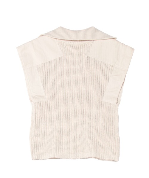 BY MALENE BIRGER（バイマレーネビルガー）の「BY MALENE BIRGER / KIKO(襟付きニットベスト)（ニット/セーター・レディース・ホワイト・34）」の3枚目の写真