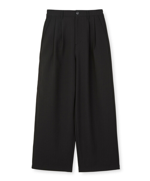DANTON(ダントン)の「MEN'S MELANGE TWILL 2TUCK WIDE PANTS(その他パンツ・メンズ・チャコール/ブラック・42/38/40/44)」の3枚目の写真