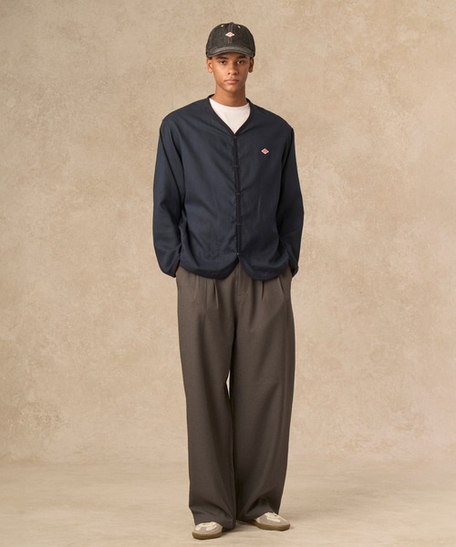 DANTON(ダントン)の「MEN'S MELANGE TWILL 2TUCK WIDE PANTS(その他パンツ・メンズ・チャコール/ブラック・42/38/40/44)」の17枚目の写真