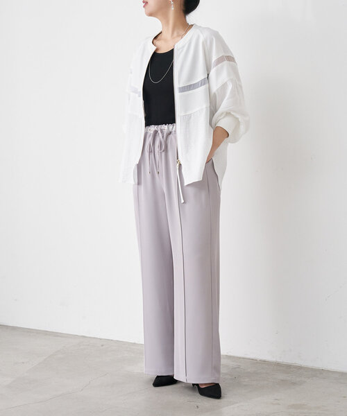 Jena espace merveilleux（ジェナ　エスパスメルヴェイユ）の「ヨウリュウブルゾン（ブルゾン・レディース・ブラック/ベージュ/オフホワイト・FREE）」の5枚目の写真