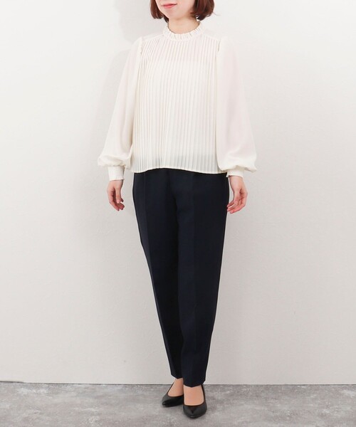 MICO COULIER（ミコクリエ）の「《セットアップ対応》ライトシャンブレーパンツ（その他パンツ・レディース・グレー/ネイビー・38/40/36）」の7枚目の写真