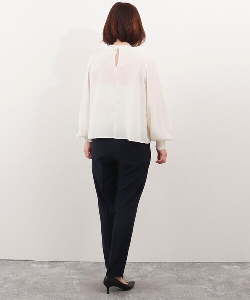 MICO COULIER（ミコクリエ）の「《セットアップ対応》ライトシャンブレーパンツ（その他パンツ・レディース・グレー/ネイビー・38/40/36）」の10枚目の写真