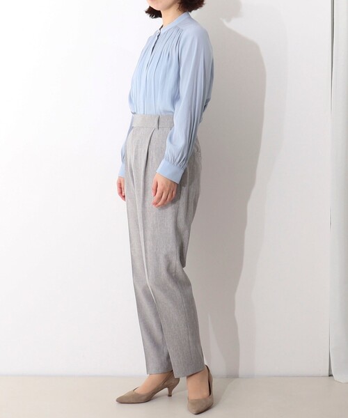 MICO COULIER（ミコクリエ）の「《セットアップ対応》ライトシャンブレーパンツ（その他パンツ・レディース・グレー/ネイビー・38/40/36）」の12枚目の写真
