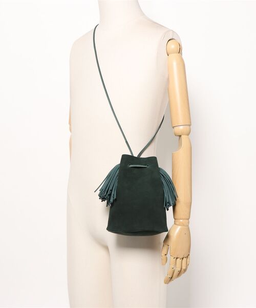 KEITA MARUYAMA(ケイタマルヤマ)の「Suede tassel BAG(ショルダーバッグ・レディース・ベージュ/パープル/ブラック/グリーン・FREE)」の13枚目の写真