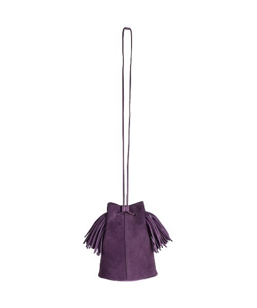 KEITA MARUYAMA(ケイタマルヤマ)の「Suede tassel BAG(ショルダーバッグ・レディース・ベージュ/パープル/ブラック/グリーン・FREE)」の4枚目の写真