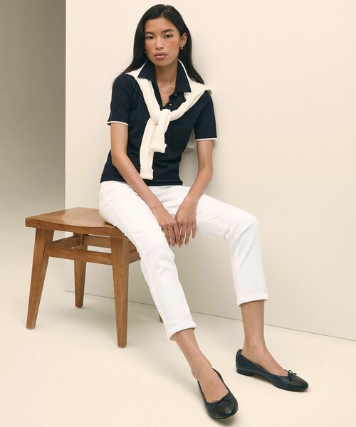 BROOKS BROTHERS(ブルックスブラザーズ)の「ストレッチコットンブレンド 5ポケット デニムパンツ(デニムパンツ・レディース・ホワイト・0/2/4/8/6)」の4枚目の写真