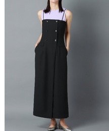 CIS. | CIS．リネンルックコンビネゾン ウォッシャブル ストレッチ(ワンピース)