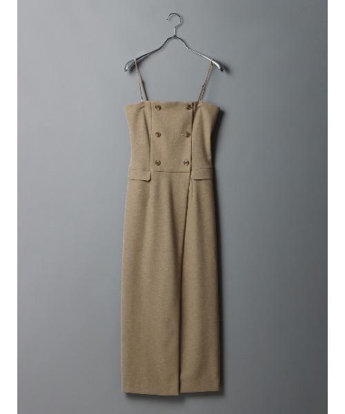CIS.（シス）の「CIS．リネンルックコンビネゾン ウォッシャブル ストレッチ（ワンピース・レディース・ベージュ系/ブラック系・34(5号)/36(7号)/38(9号)/40(11号)）」の14枚目の写真