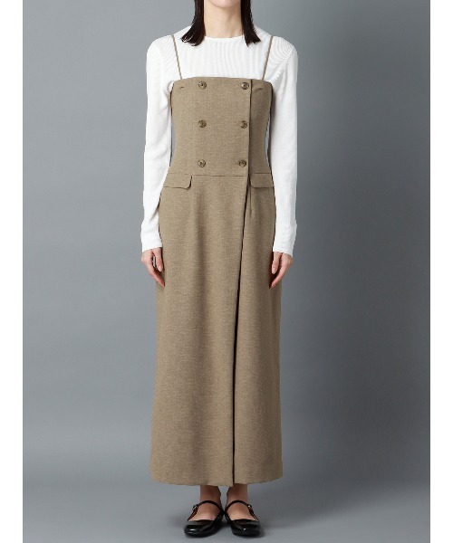 CIS.（シス）の「CIS．リネンルックコンビネゾン ウォッシャブル ストレッチ（ワンピース・レディース・ベージュ系/ブラック系・34(5号)/36(7号)/38(9号)/40(11号)）」の15枚目の写真