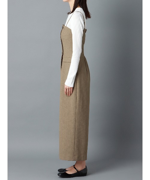 CIS.（シス）の「CIS．リネンルックコンビネゾン ウォッシャブル ストレッチ（ワンピース・レディース・ベージュ系/ブラック系・34(5号)/36(7号)/38(9号)/40(11号)）」の16枚目の写真