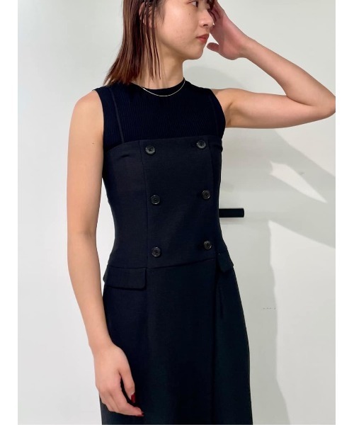 CIS.（シス）の「CIS．リネンルックコンビネゾン ウォッシャブル ストレッチ（ワンピース・レディース・ベージュ系/ブラック系・34(5号)/36(7号)/38(9号)/40(11号)）」の8枚目の写真