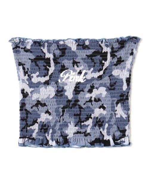 atmos pink Camouflage Shirring Baretop / アトモス ピンク