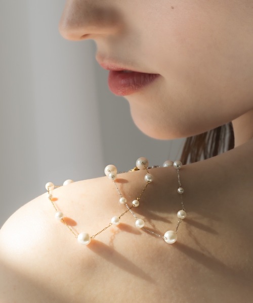 muku（ムク）の「BRACELET/RANDOM PEARL（ブレスレット・レディース・シルバー/ゴールド・FREE）」の2枚目の写真