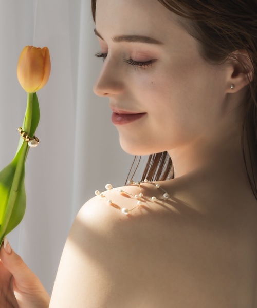 muku（ムク）の「BRACELET/RANDOM PEARL（ブレスレット・レディース・シルバー/ゴールド・FREE）」の9枚目の写真