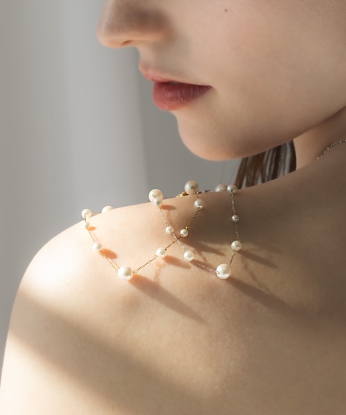 muku（ムク）の「BRACELET/RANDOM PEARL（ブレスレット・レディース・シルバー/ゴールド・FREE）」の18枚目の写真