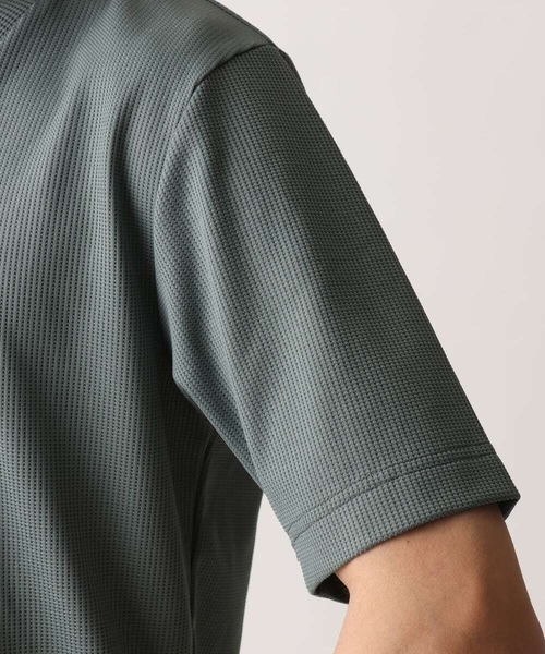 MK MICHEL KLEIN HOMME （エムケーミッシェルクランオム）の「【洗える】ショールカラーTシャツ（Tシャツ/カットソー・メンズ・ホワイト/カーキ・51/48/46）」の8枚目の写真