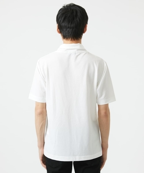 MK MICHEL KLEIN HOMME （エムケーミッシェルクランオム）の「【洗える】ショールカラーTシャツ（Tシャツ/カットソー・メンズ・ホワイト/カーキ・51/48/46）」の14枚目の写真